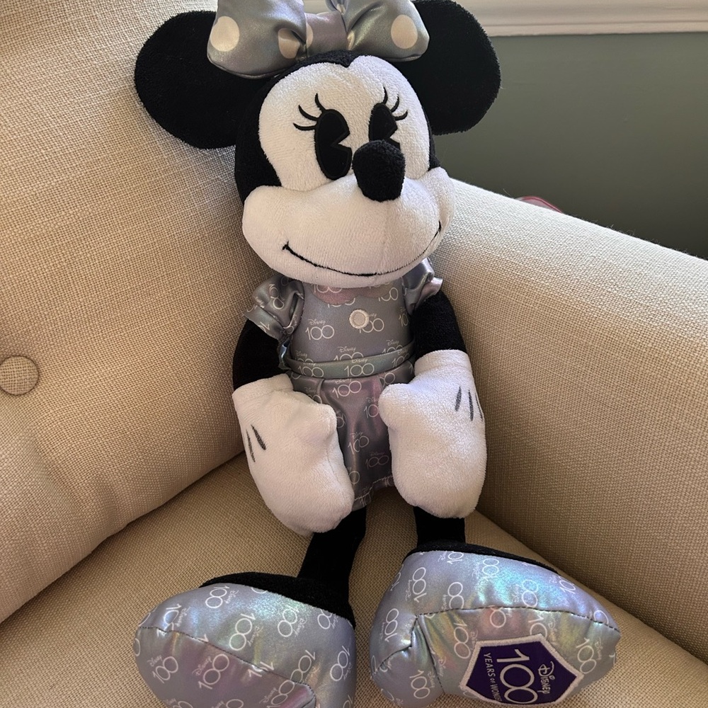Disney 100 Years of Wonder Plush with Silver and Purple Accents